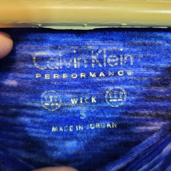 Calvin Klein Performance Womens Blue+White Hooded Wicking💧Sweater S - Picture 2 of 14